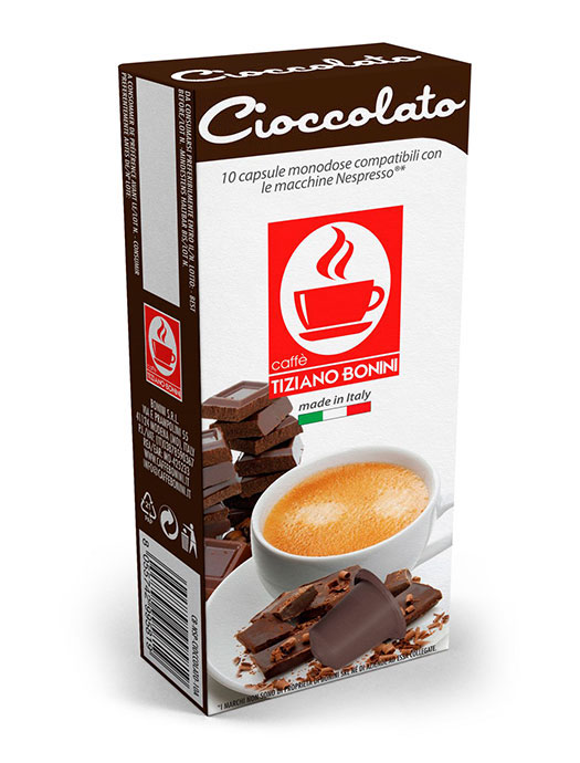 Cápsulas de chocolate caliente compatibles con Nespresso, cápsulas