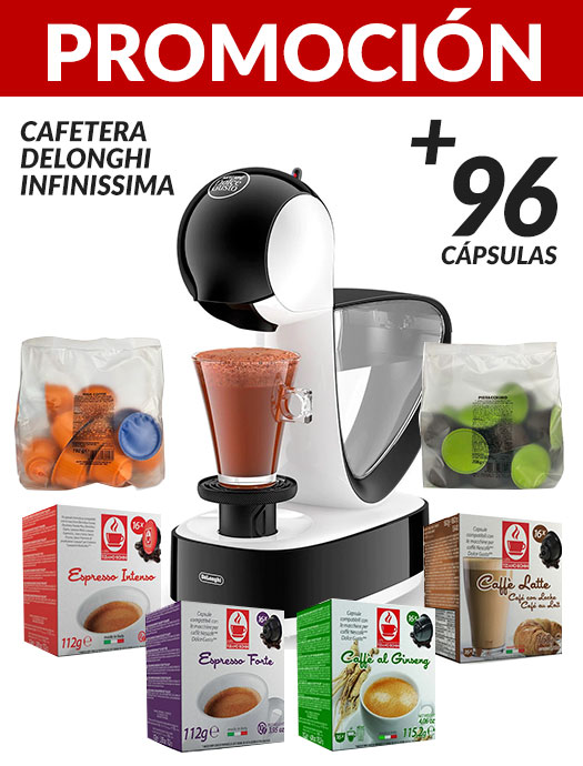 Cafetera DeLonghi Dolce Gusto® Infinissima EDG260W + 96 cápsulas